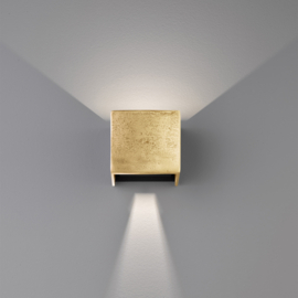 Fischer & Honsel wandlamp Coq led, antiek goud 12cm