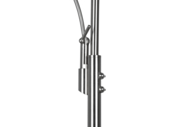 Trio lighting vloerlamp Granby led, 2-lichts mat nikkel