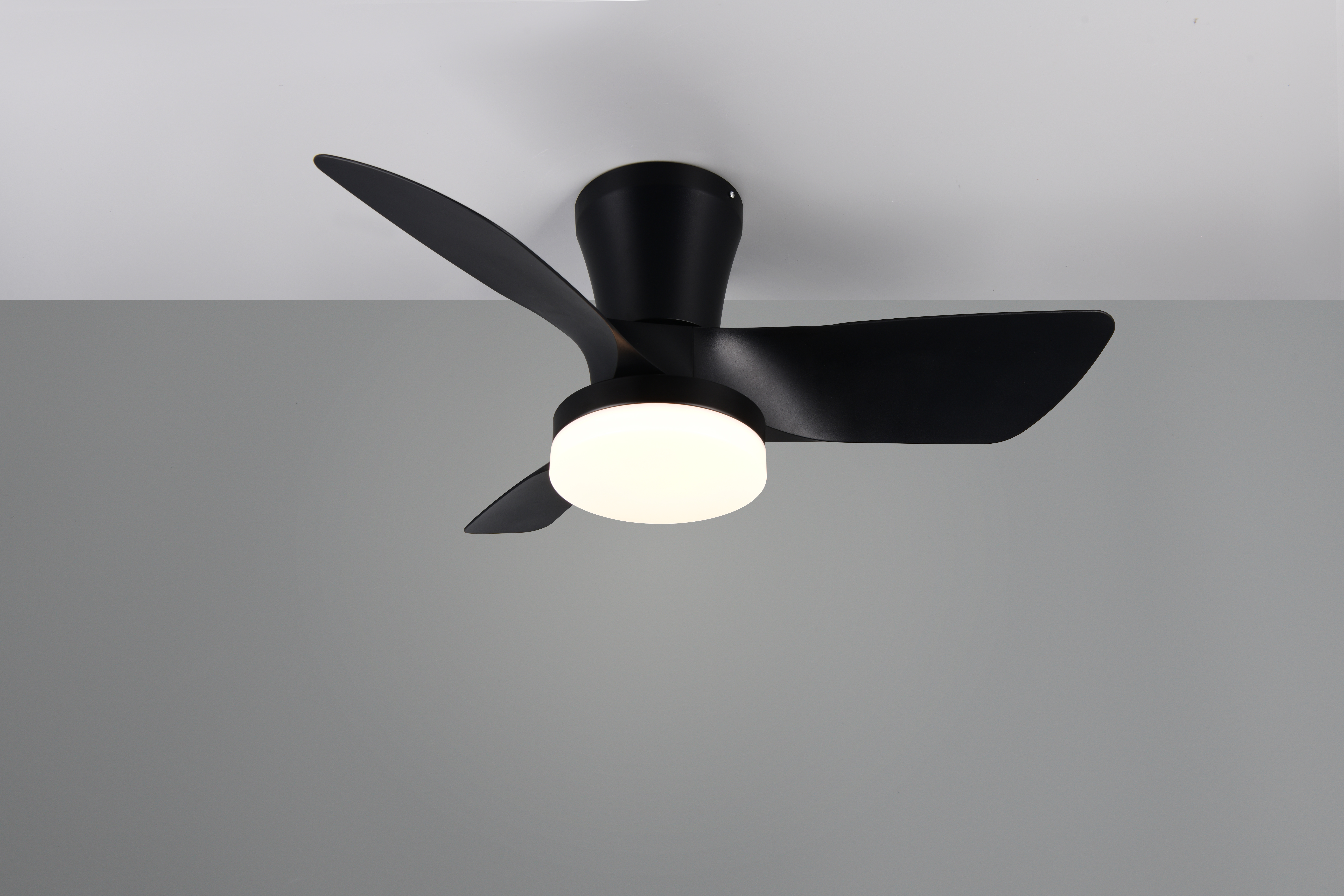 Trio lighting plafond ventilator Randers, zwart