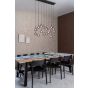 Lucide hanglamp Tears led, 16-lichts zwart