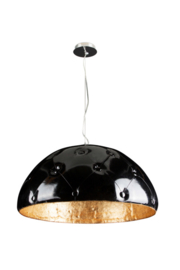 Linea Verdace hanglamp Chesterfield, zwart-goud 70 cm