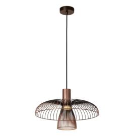 Lucide NIGELLA - Hanglamp - Ø 40,5 cm kleur koffie