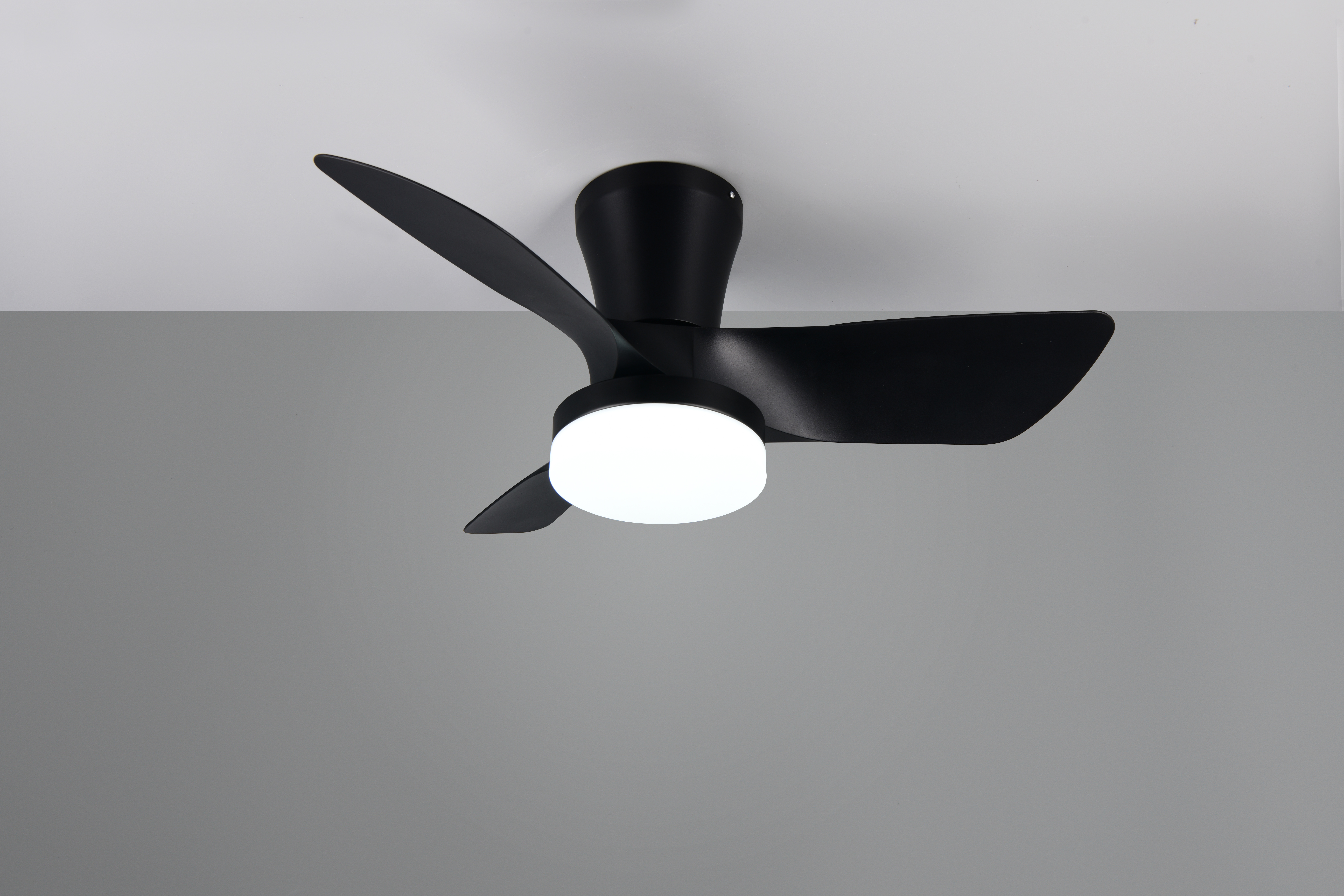 Trio lighting plafond ventilator Randers, zwart