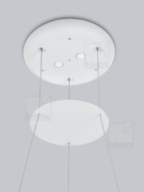 Helestra  hanglamp Sao led, 42 cm wit
