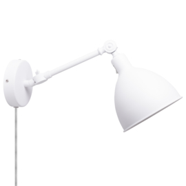 By Rydéns wandlamp Bazar Mini, wit incl. licht bron