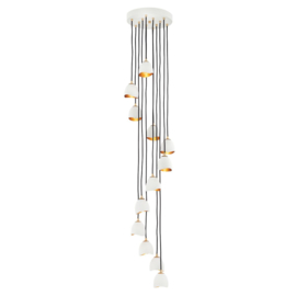 Elstead lighting hanglamp Nula, 12-lichts met plafondplaat