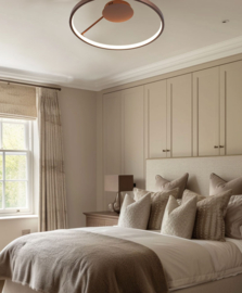 Light trend plafondlamp Circle led, brons met afstandsbediening