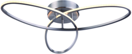 Freelight plafondlamp Spike led, mat nikkel met switch dimmer