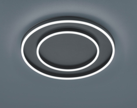 Helestra plafondlamp Sona led,  zwart 60 cm