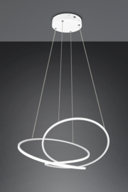 Trio lighting hanglamp Darvin led, wit incl. switch dimmer