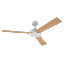 Elstead lighting plafond ventilator Pilote, mat wit