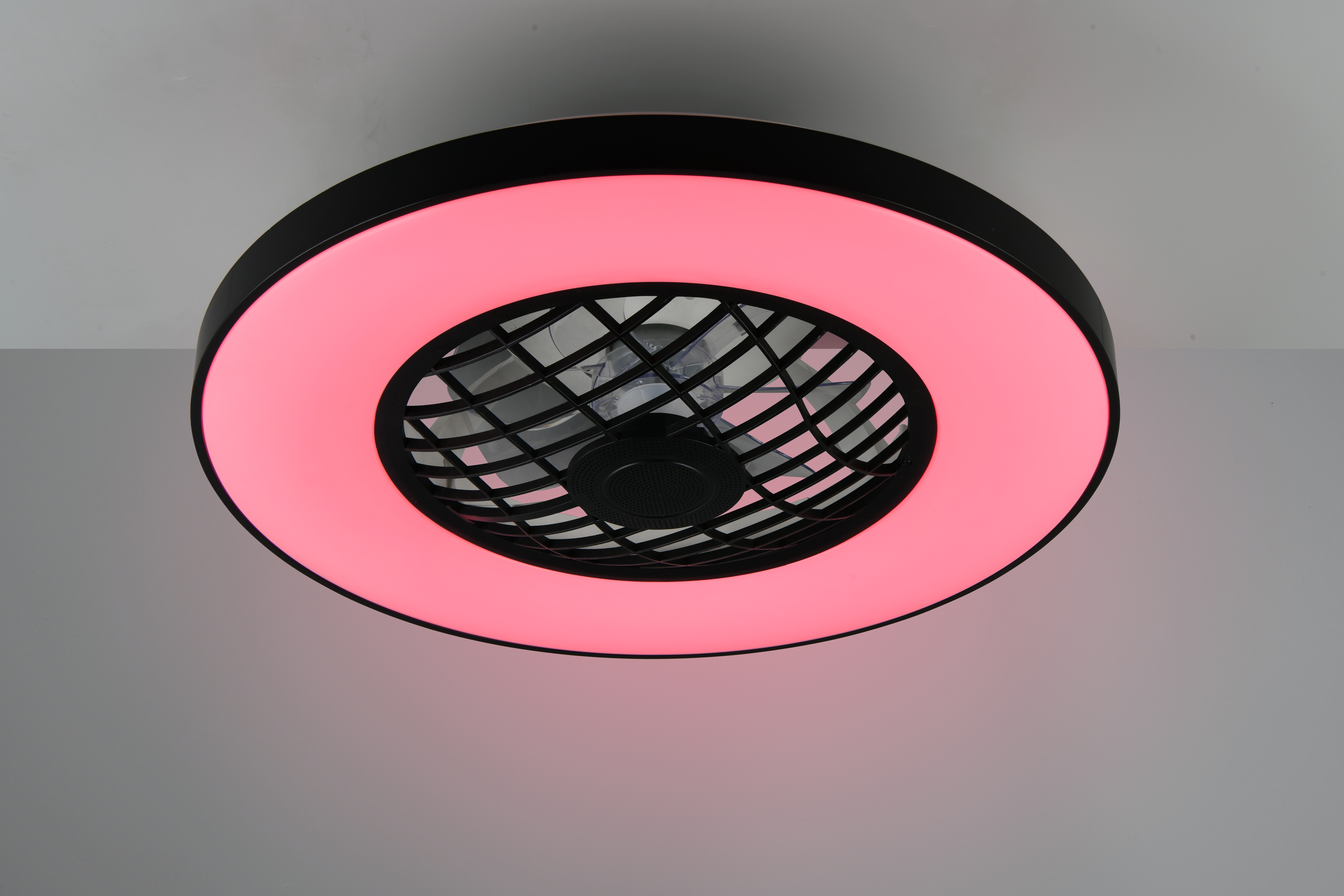 Trio lighting plafond ventilator Linköping led, zwart