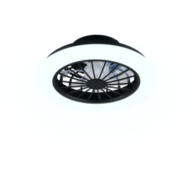 Trio lighting plafond ventilator Rotsund  led, wit incl. remote