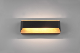 Trio lighting wandlamp Arino led, mat zwart incl. switch dimmer