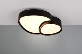 Trio lighting plafondlamp Rise led, zwart incl. afstandsbediening 43 cm