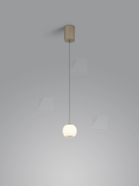 Helestra hanglamp Bono led 1-lichts, caffee