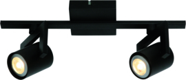 Freelight plafondspot  Valvo led, 2-lichts mat zwart