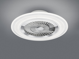 Trio lighting plafond ventilator Flaga led, 60 cm mat wit incl. afstandsbediening