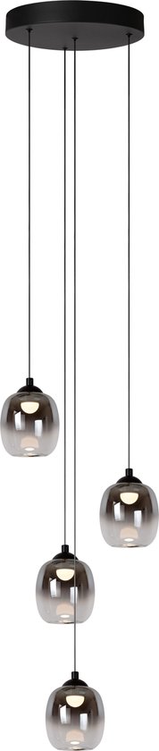 Lucide hanglamp Tamino led, 4-lichts zwart