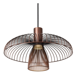 Lucide NIGELLA - Hanglamp - Ø 40,5 cm kleur koffie