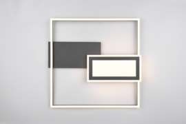 Trio lighting plafondlamp Spiro led, zwart incl. switch dimmer