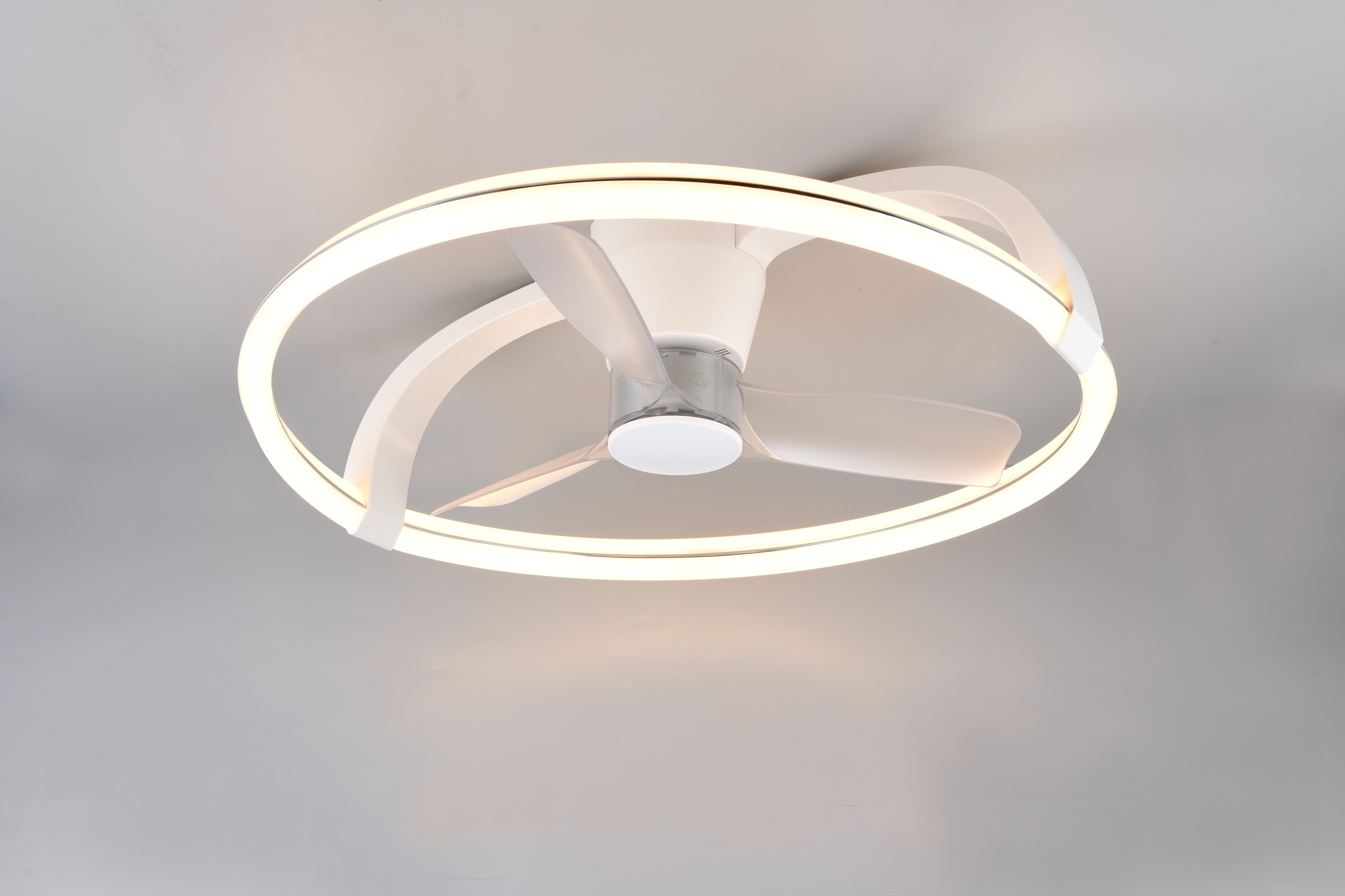 Trio lighting plafond ventilator Stockholm led, wit