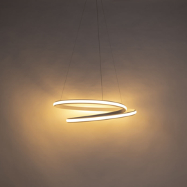 Qazqa hanglamp Rowan led, wit incl. switch dimmer 74 cm
