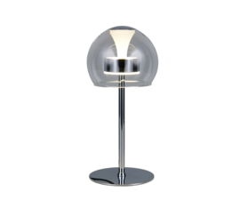 Trio-lighting tafellamp Flynt led, transparant glas