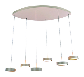 Freelight  hanglamp Alieno led, 6-lichts creme