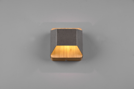 Trio lighting wandlamp Arino led, antiek nikkel incl. switch dimmer 12 cm