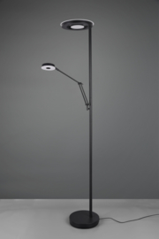 Vloerlamp Barrie led, 2-lichts zwart