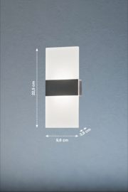 Fischer & Honsel wandlamp Magnet led, wit-zwart magnetisch