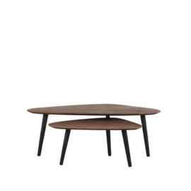 Label 51 Salontafel Rock, espresso mangohout