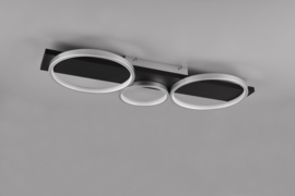 Trio lighting plafondlamp Madera led, titaan incl. switch dimmer