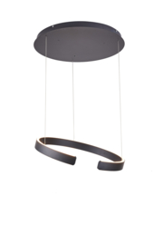 Light trend hanglamp Lux-Circle led,  zwart 60 cm