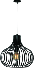 Freelight hanglamp Agilio, zwart 38 cm