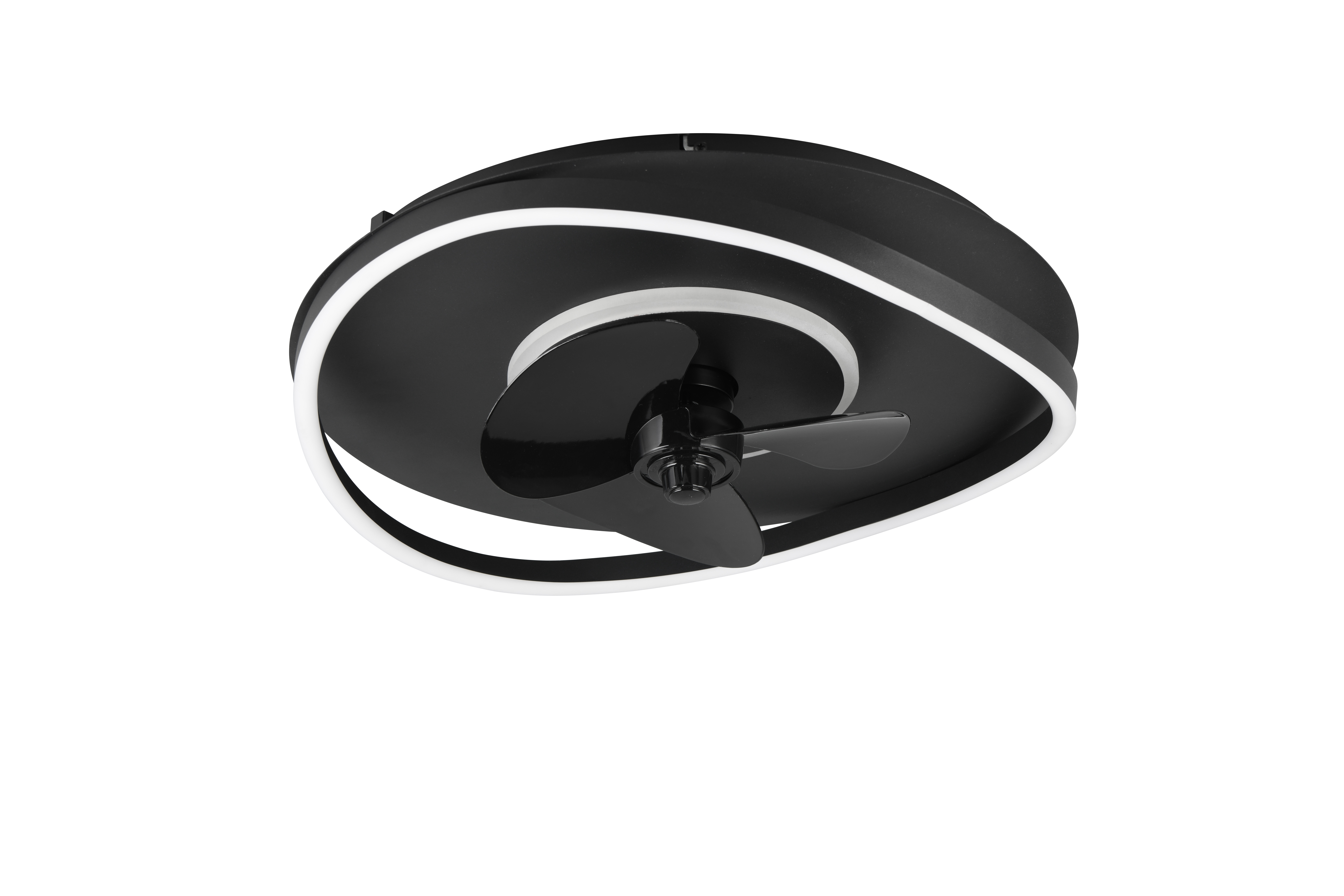 Trio lighting plafond ventilator Stockholm led, zwart