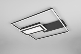 Trio lighting plafondlamp Spiro led, zwart incl. switch dimmer