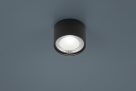 Plafondlamp Kari led, rond zwart