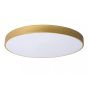 Lucide plafondlamp Unar led, mat goud-messing 60 cm incl. switch dimmer
