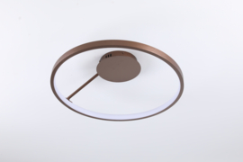 Light trend plafondlamp Circle led, brons met afstandsbediening