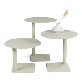 Spinder design Bijzettafel Sunny low, grey stone