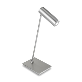 Pujol Lighting tafellamp Tub led, mat nikkel 50 cm