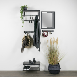 Spinder design Kapstok Mesh 5, zwart