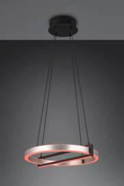 Trio lighting hanglamp Thompson, geborsteld aluminium