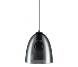 Toplicht hanglamp Savoy 3 lights black + smoke glass Marina