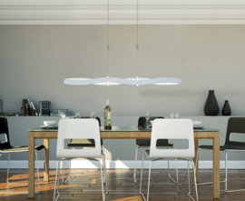 Bopp leuchten hanglamp Swing led, geborsteld aluminium