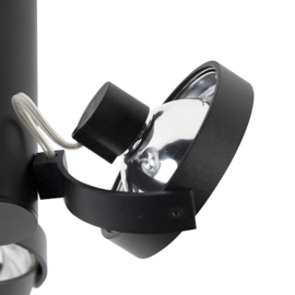 Qazqa plafondspot  Goes, 3-lichts zwart incl. licht bron