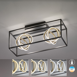 Fischer & Honsel plafondlamp Gisi led, 2-lichts