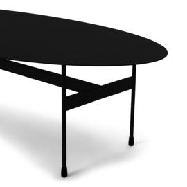 Spinder design Salontafel Mira oval, zwart